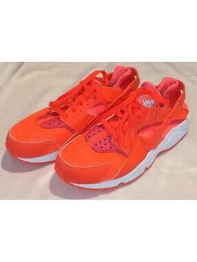 Nike Air Huarache Run Women's Sneakers Shoes Bright Crimson 634835-608 Sz 9 EUC